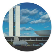 Brasilia, Brazil Round Stickers