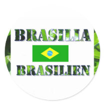 Brasilia Runder Aufkleber