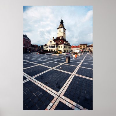 Brasov Romania Poster by lukeaddison
