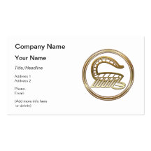Brass and Copper Scorpio Zodiac Astrology Business Card Templates