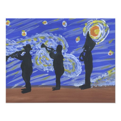 Brass Band New Orleans Starry Night Announcement