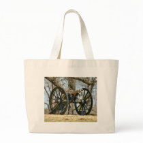 Brass Cannon Tote Bags