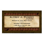 Brass Frame Steampunk Cogs Business Card