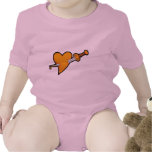 Brass Heart and Dagger Tattoo T-shirt