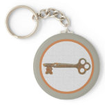 Brass Key Keychain