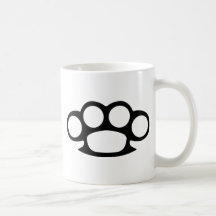 Brass Knuckle Duster Coffee Mugs