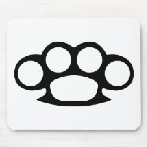 Brass Knuckle Duster Mousepads