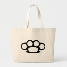 Brass Knuckle Duster Tote Bags
