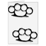 Brass Knuckles Greeting Card