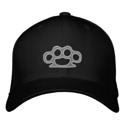Brass Knuckles Embroidered Baseball Caps by FantasyCustoms