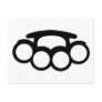 Brass knuckles post cards