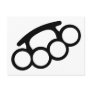 Brass knuckles post cards
