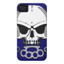 Brass knuckles skull iPhone 4 Case-Mate cases