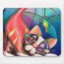 Brass Ring Kitty Mouse pad  by Alma Lee mousepads