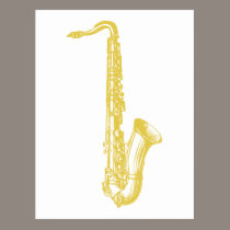 Brass Sax postcards