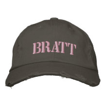 Brat Embroidered Hats