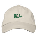 Brat: Truth in advertising embroidered hats