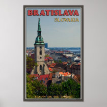 Bratislava Cityscape Poster