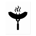 Bratwurst sausage BBQ barbecue Postcards