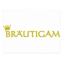 Bräutigam icon post card