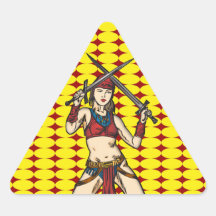 Brave Amazon Women Sticker