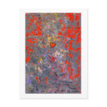 Bravery courage facing fears bold modern heart art postcards