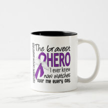 Bravest Hero I Ever Knew Pancreatic Cancer Mugs