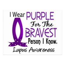 Bravest Person I Know Lupus Postcard