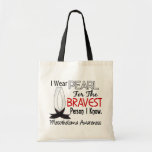 Bravest Person I Know Mesothelioma Tote Bags