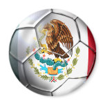 Brazil 2014 Mexico el Tri soccer ball Mexican flag magnets