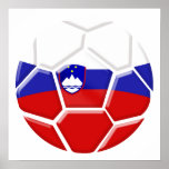 Brazil 2014 World cup Soccer Slovenian flag Slovak Poster