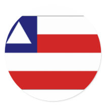 Brazil Bahia Flag Round Sticker