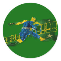 Brazil blood flesh and glory soccer futebol gifts sticker