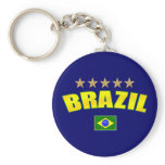Brazil Canary Yellow shaded logo tees and gifts keychains