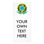 Brazil Coat of Arms Personalized Rack Card