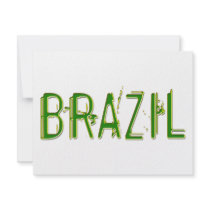 Brazil cool design! personalized invitations