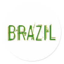 Brazil cool design! sticker