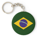 Brazil diamond - emblem of the Brazilian flag Key Chains