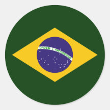 Brazil diamond - emblem of the Brazilian flag Sticker