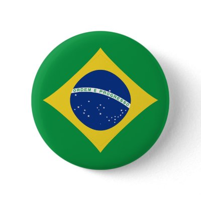 Brazil Fisheye Flag Button by FlagAndMap