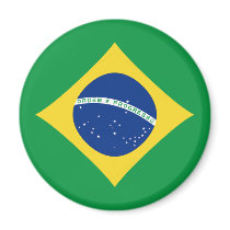 Brazil Fisheye Flag Magnet