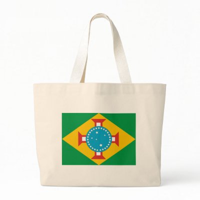 Brazil Flag (1908 Proposal) Canvas Bag by FlagTshirts
