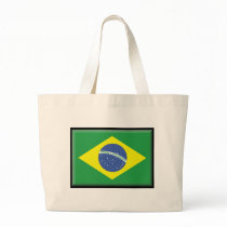 Brazil Flag Tote Bags