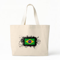 Brazil Flag Tote Bags