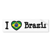 Brazil Flag Bumper Stickers