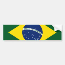 Brazil flag bumper stickers