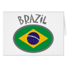 Brazil Flag - Cool Design! Greeting Card