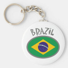 Brazil Flag - Cool Design! Keychains