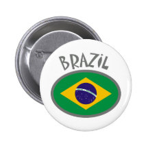 Brazil Flag - Cool Design! Pinback Buttons