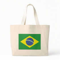 Brazil Flag Design Canvas Bag